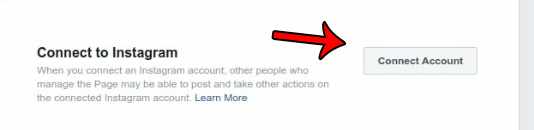 Connecting Instagram with Facebook Pages