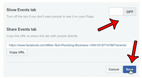 Disabling Tabs in FB pages