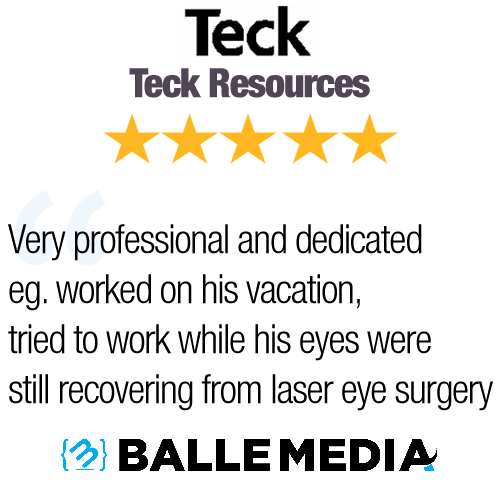 Testimonial. Teck Resources